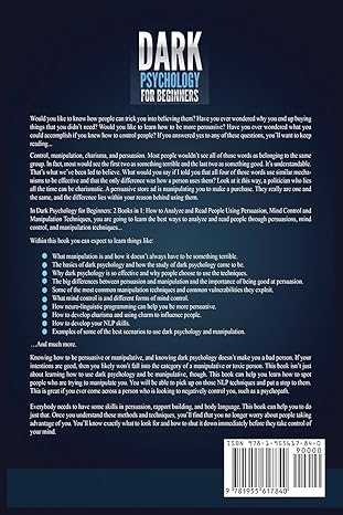 Dark Psychology 6 in 1 English E-Book